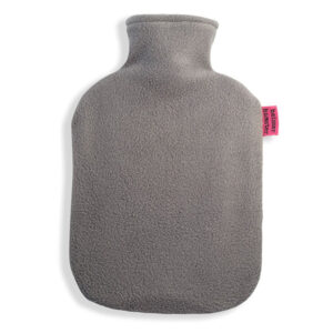 Fleece Wärmflaschenbezug grau