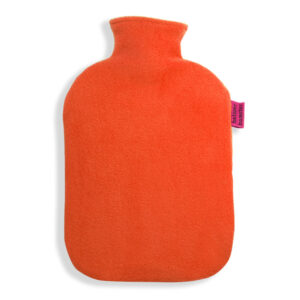 Fleece Wärmflaschenbezug orange