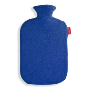 Fleece Wärmflaschenbezug royalblau